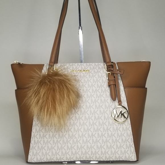 Michael Kors 2 PCS Should Purse Bag Charm Pom NWT - Picture 14 of 14
